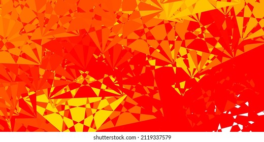 Light Red, Yellow vector background with random forms. Simple design in abstract style with gradient forms. Modern design for your ads.