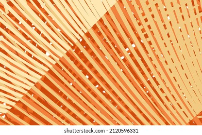Light Red, Yellow vector background with wry lines. An elegant bright illustration with gradient lines. Brand new design for your ad.