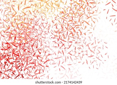 Light Red, Yellow vector background with stright stripes. Glitter abstract illustration with colorful sticks. Smart design for your business advert.