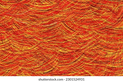 Light Red, Yellow vector background with wry lines. A completely new colorful illustration in simple style. Texture for booklets, leaflets.