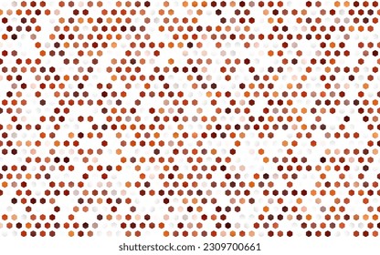 Light Red, Yellow vector background with hexagons. Illustration with set of colorful hexagons. Pattern for ads, leaflets.