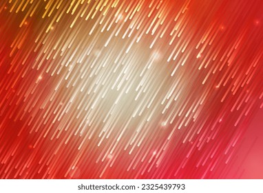 Light Red, Yellow vector background with stright stripes. Glitter abstract illustration with colorful sticks. Pattern for your busines websites.
