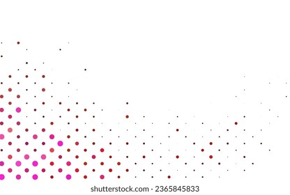 Light Red, Yellow vector background with bubbles. Beautiful colored illustration with blurred circles in nature style. Pattern of water, rain drops.