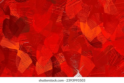 Light Red, Yellow vector background with abstract shapes. Colorful chaotic forms with gradient in modern style. Background for a cell phone.