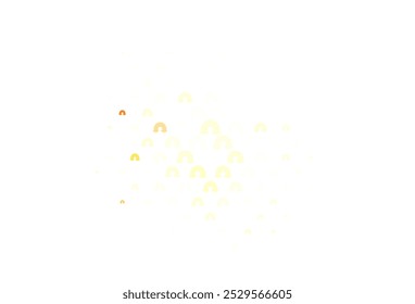 Vermelho-claro, fundo de vetor amarelo com símbolos de arco-íris. Ilustração abstrata com formas de arco-íris de gradiente. Projeto para eventos de suporte.