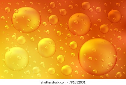 Light Red, Yellow vector background with dots. Illustration with set of shining colorful abstract circles. Completely new template for your brand book.