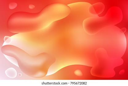 Light Red, Yellow vector background with bent ribbons. Shining crooked illustration in memphis style. Pattern for your business design.
