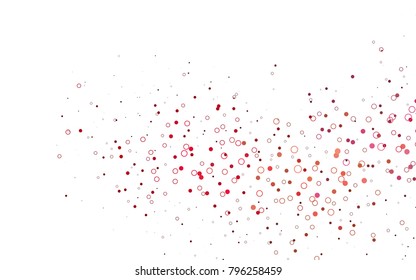 Light Red, Yellow vector  background with bubbles. Illustration with set of shining colorful abstract circles. Beautiful design for your business natural advert.