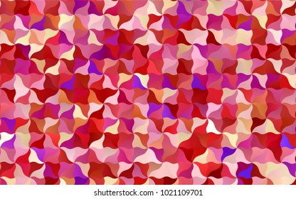 Light Red, Yellow vector bandy background. Colorful abstract illustration with gradient crooked lines. The elegant pattern can be used as part of a brand book.