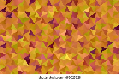Light Red, Yellow vector bandy template. Shining crooked illustration in a brand-new style. A completely new template for your business design.