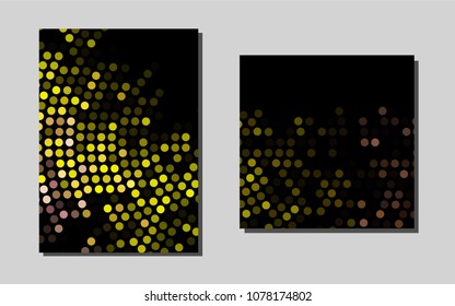 Light Red, Yellow vector banner for websites. Booklet with textbox on colorful abstract background. Pattern for beautiful business cards, folders.
