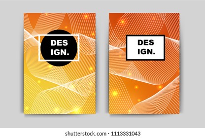 Light Red, Yellow vector banner for websites. Booklet with textbox on colorful abstract background. Pattern can be used as a template for calendars.