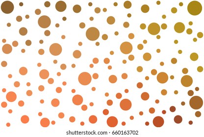 Light Red, Yellow vector banner set of circles, spheres. Donuts Background. Creative Design Templates. Technology halftone illustration.