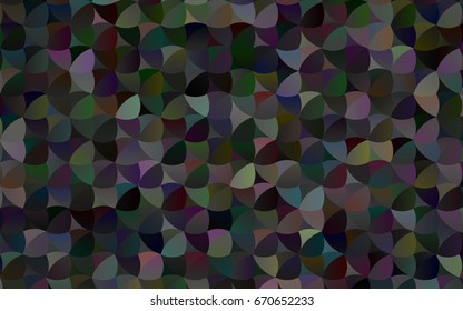 Light Red, Yellow vector red banner with set of circles, dots. Donuts Background. Creative Design Template. Technological halftone illustration.