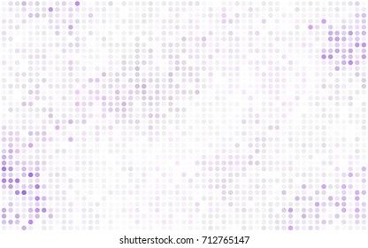 Light Red, Yellow vector banner with circles, spheres. Abstract spots. Background of Art bubbles in halftone style with colored gradient.