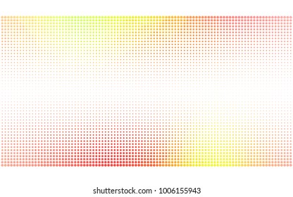 Light Red, Yellow vector banners set of circles, spheres. Abstract spots. Art Background of bubbles in halftone style with colored gradient.