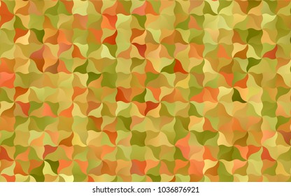 Light Red, Yellow vector blurred template. Creative illustration in halftone arched style with gradient. A new texture for your design.