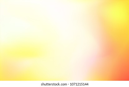 Light Red, Yellow vector blurred template. Brand-new colored illustration in blurry style with gradient. The best blurred design for your business.