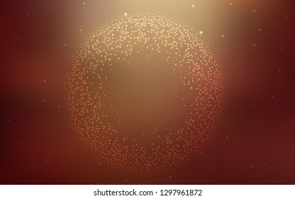 Light Red, Yellow vector blurred shine abstract template. Modern abstract illustration with gradient. Blurred design for your web site.