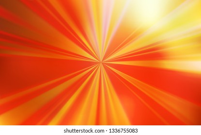 Light Red, Yellow vector blurred and colored pattern. An elegant bright illustration with gradient. Background for designs.