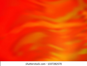 Light Red, Yellow vector blurred shine abstract pattern. Creative illustration in halftone style with gradient. The best blurred design for your business.