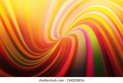 Light Red, Yellow vector blurred bright pattern. Glitter abstract illustration with gradient design. Completely new design for your business.