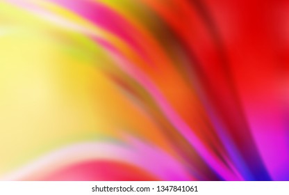 Light Red, Yellow vector blurred shine abstract template. Abstract colorful illustration with gradient. The best blurred design for your business.