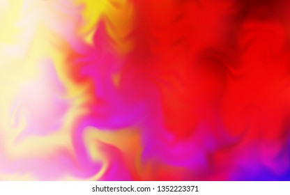 Light Red, Yellow vector blurred shine abstract template. New colored illustration in blur style with gradient. Background for a cell phone.