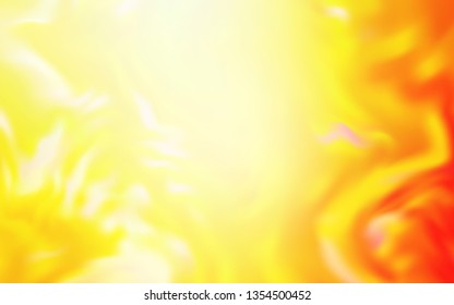 Light Red, Yellow vector blurred bright texture. Shining colored illustration in smart style. Elegant background for a brand book.