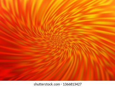 Light Red, Yellow vector blurred shine abstract pattern. A vague abstract illustration with gradient. The template for backgrounds of cell phones.