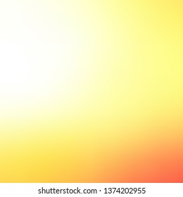 Light Red, Yellow vector blurred colorful background. Shining colorful illustration in blur style. New side for your design.