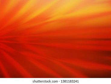 Light Red, Yellow vector blurred shine abstract template. An elegant bright illustration with gradient. The blurred design can be used for your web site.
