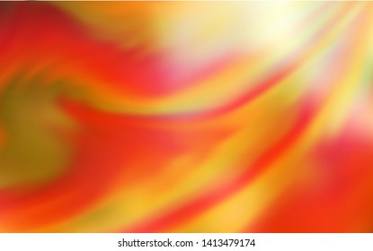 Light Red, Yellow vector blurred template. Creative illustration in halftone style with gradient. Background for a cell phone.