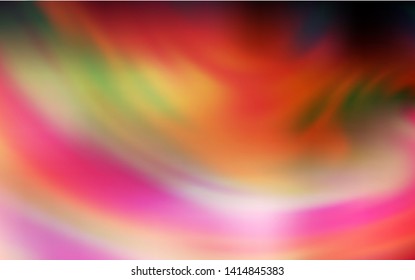 Light Red, Yellow vector blurred shine abstract template. Colorful abstract illustration with gradient. Blurred design for your web site.
