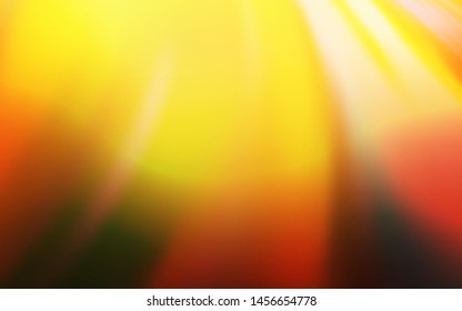 Light Red, Yellow vector blurred shine abstract template. An elegant bright illustration with gradient. Elegant background for a brand book.