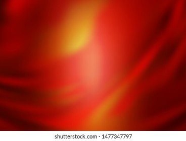 Light Red, Yellow vector blurred and colored background. Colorful abstract illustration with gradient. The background for your creative designs.