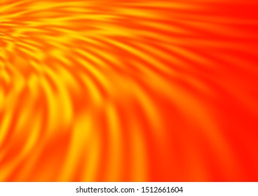 Light Red, Yellow vector blurred shine abstract pattern. A completely new color illustration in a bokeh style. A new texture for your design.