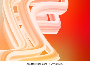 Light Red, Yellow vector blurred and colored pattern. Glitter abstract illustration with gradient design. New style for your business design.