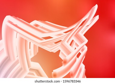 Light Red, Yellow vector blurred pattern. Glitter abstract illustration with gradient design. Background for a cell phone.