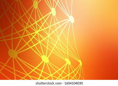 Light Red, Yellow vector blurred pattern. Colorful illustration in abstract style with gradient. Background for a cell phone.