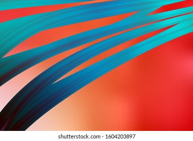 Light Red, Yellow vector blurred shine abstract template. Glitter abstract illustration with gradient design. New style design for your brand book.