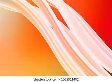 Light Red, Yellow vector blurred shine abstract background. Colorful abstract illustration with gradient. Completely new design for your business.