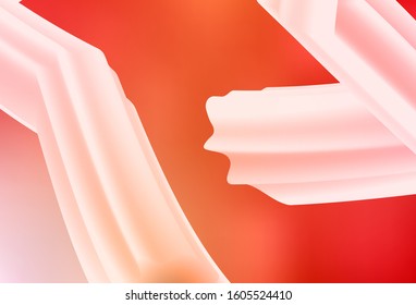 Light Red, Yellow vector blurred template. A completely new colored illustration in blur style. New style for your business design.