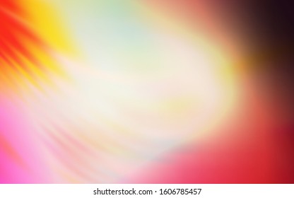 Light Red, Yellow vector blurred bright template. Abstract colorful illustration with gradient. New style for your business design.