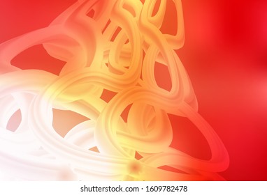 Light Red, Yellow vector blurred pattern. Creative illustration in halftone style with gradient. Elegant background for a brand book.