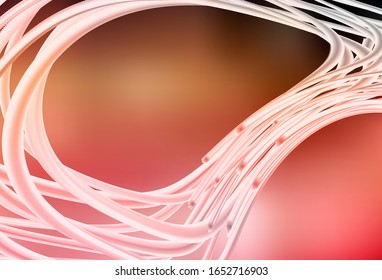 Plantilla borrosa de vector amarillo y rojo claro. Ilustración creativa en estilo de medio tono con degradado. Fondo para los diseños.