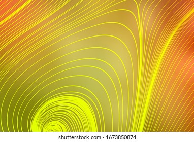 Light Red, Yellow vector blurred template. An elegant bright illustration with gradient. New design for your business.