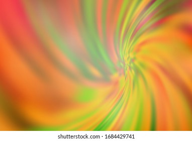 El rojo claro, el vector amarillo borroso brillan la textura abstracta. Una elegante ilustración brillante con gradiente. Nueva forma de tu diseño.