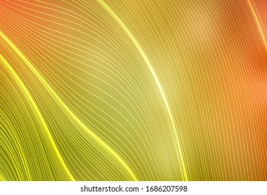 Light Red, Yellow vector blurred pattern. Colorful illustration in abstract style with gradient. Background for a cell phone.