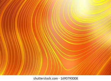 Color rojo claro, fondo borroso vectorial amarillo. Ilustración creativa en estilo de medio tono con degradado. Diseño borroso para su sitio web.